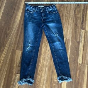 Stylish Kancan Distressed Blue Jeans Sz 28x28 Sz 9/28